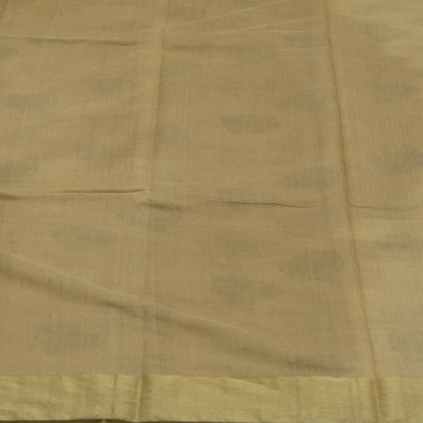 Padma Paaduka Handwoven Beige Khadi Tussar Sari with Entwined Lotus 280511451