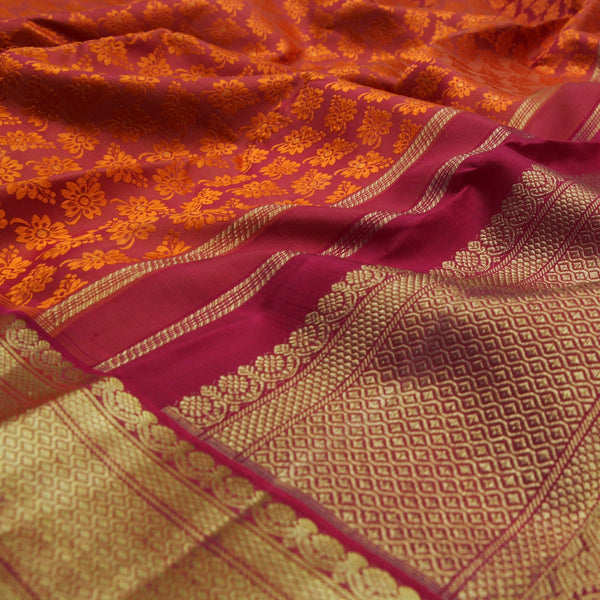 Sarangi Handwoven Kanjivaram Silk Saree -  390128473