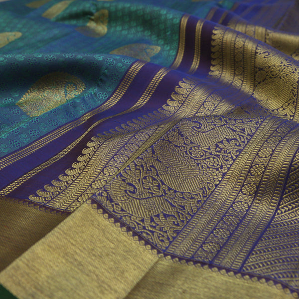 Sarangi Handwoven Kanjivaram Silk Saree -  640127999